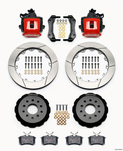 94-04 MUSTANG,FULL DISC BRAKE KIT,13" ROTORS,RED CALIPERS