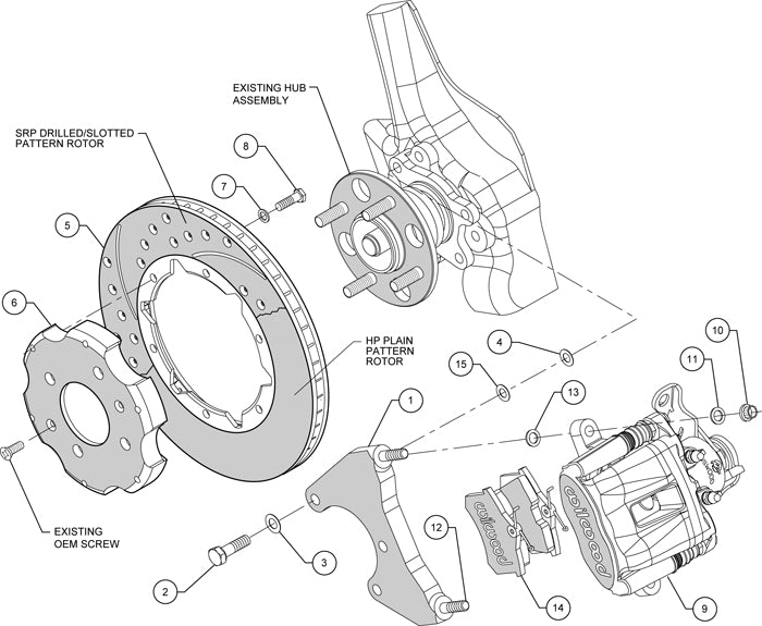 92-00 HONDA CIVIC FULL DISC BRAKE KIT,11" ROTORS,BLACK,2.46 OFFSET REAR