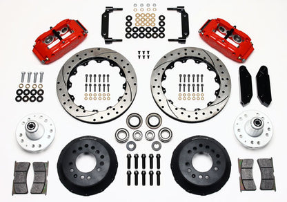 70-73 MUSTANG KIT,FRONT,13",DRILLED,RED