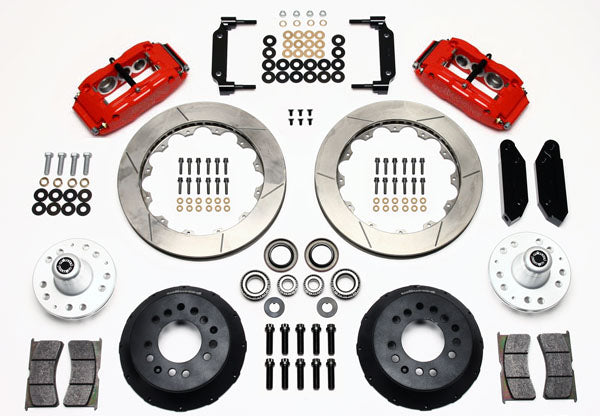 70-73 MUSTANG KIT,FRONT,SL6R,13",RED CAL