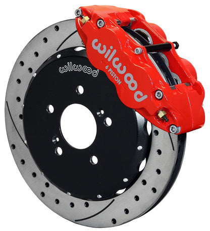 00-09 HONDA S2000,FRONT,12.88" DRILLED ROTORS,RED