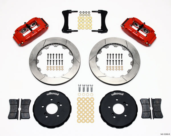 00-09 HONDA S2000 FULL DISC BRAKE KIT,13" ROTORS,RED CALIPERS