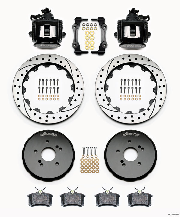 00-09 HONDA S2000 FULL DISC BRAKE KIT,13" DRILLED ROTORS,BLACK CALIPERS