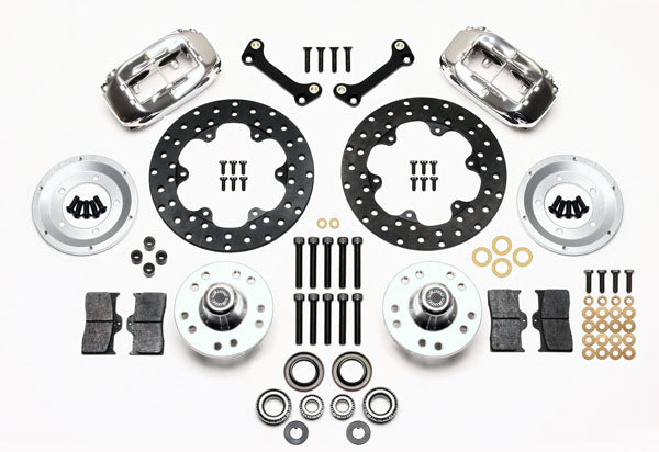 82-92 CAMARO DRAG KIT,FRONT,DRILLED,POLISH