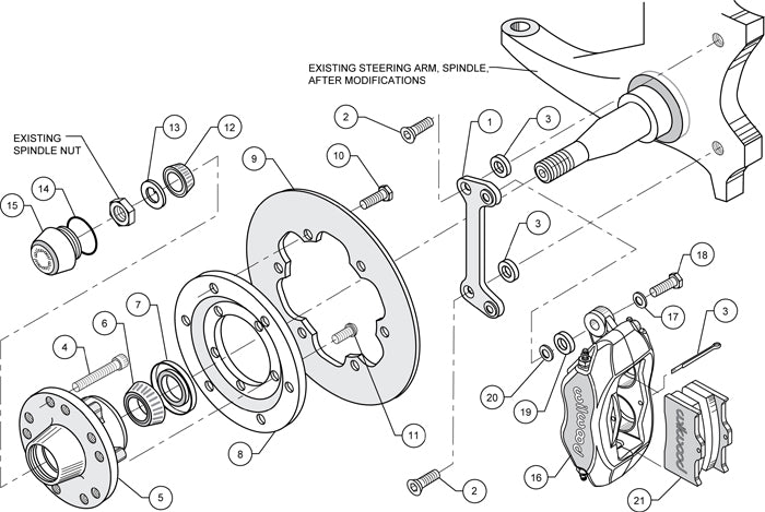 82-92 CAMARO DRAG KIT,FRONT,DRILLED,POLISH