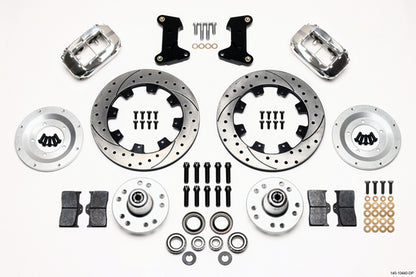 74-80 PINTO KIT,FRONT,FDL,12.19" DRILLED ROTORS,POLISHED