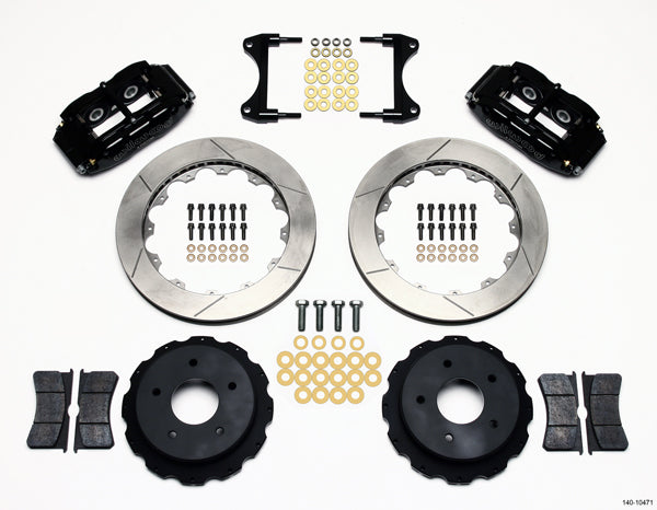 65-82 CORVETTE,FULL DISC BRAKE KIT,13" ROTORS,BLACK CALIPERS