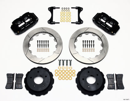 65-82 CORVETTE,FULL DISC BRAKE KIT,13" ROTORS,BLACK CALIPERS