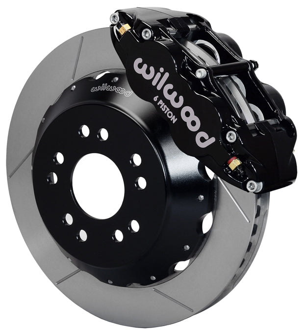 1965-1982 CORVETTE C2,C3 DISC BRAKE KIT,FRONT,13" ROTORS,6 PISTON CALIPERS,BLACK