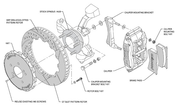 65-82 CORVETTE,FULL DISC BRAKE KIT,13" ROTORS,RED CALIPERS