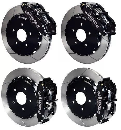 65-82 CORVETTE,FULL DISC BRAKE KIT,13" ROTORS,BLACK CALIPERS