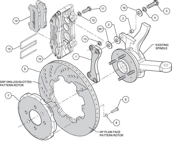 90-95 HONDA CIVIC FULL DISC BRAKE KIT,12" ROTORS,DP6,RED,2.71 OFFSET REAR