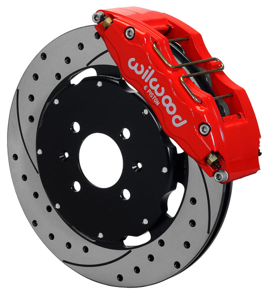 HONDA CIVIC KIT,FRONT,DP6,12",DRILLED,RED