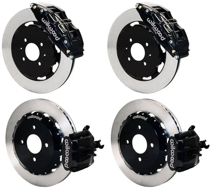 88-95 HONDA FULL DISC BRAKE KIT,12" ROTORS,DP6,BLACK,2.71 OFFSET REAR