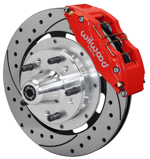 73-77 GM KIT,FRONT,DP6,12.19,DRILLED,RED