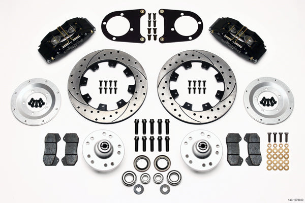 37-48 FORD KIT,FRONT,DP6,12",DRILLED,BLACK