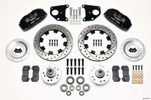 62-72 CDP B&E DRUM,DODGE,DP6,12.19" DRILLED ROTORS,BLACK