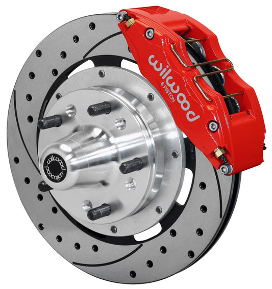 74-80 PINTO KIT,FRONT,DP6,12",DRILLED,RED