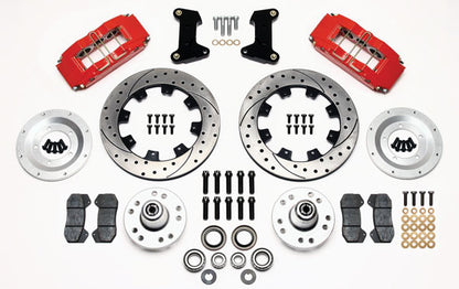 74-80 PINTO KIT,FRONT,DP6,12",DRILLED,RED