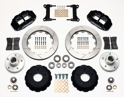 63-70 CHEVY C10 FULL DISC BRAKE KIT & RIDETECH SPINDLES,13" ROTORS,BLACK CALIPER