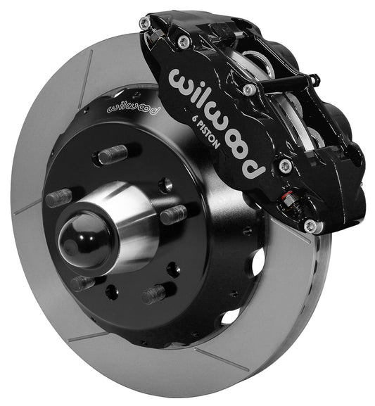 63-87 CHEVY C10 FRONT DISC BRAKE KIT FOR RIDETECH,CPP SPINDLES,14" ROTORS,BLACK