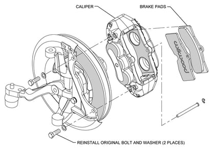 1965-1982 CORVETTE D8-4 4 PISTON CALIPER,PAD,& ROTOR SET,FRONT & REAR,ANODIZED