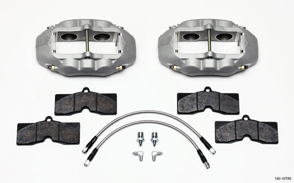 1965-1982 CORVETTE D8-4 4 PISTON BRAKE CALIPER & PAD SET,FRONT,ANODIZED