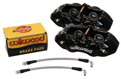 1965-1982 CORVETTE D8-4 4 PISTON CALIPER & PAD SET,REAR,BLACK