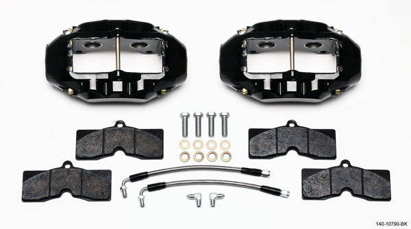 1965-1982 CORVETTE D8-4 4 PISTON CALIPER & PAD SET,REAR,BLACK