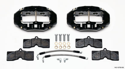 1965-1982 CORVETTE D8-4 4 PISTON CALIPER & PAD SET,REAR,BLACK