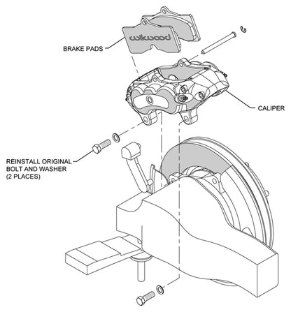 1965-1982 CORVETTE D8 CALIPER,PAD,ROTOR SET,6 PISTON FRONT & 4 PISTON REAR,ANOD.