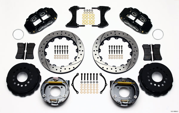 GM C-KIT W/STAG MOUNT,REAR,SL4R,13" DRILLED ROTORS,BLACK