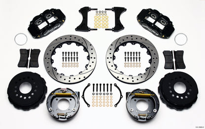 GM C-KIT W/STAG MOUNT,REAR,SL4R,13" DRILLED ROTORS,BLACK