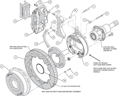 GM C-KIT W/STAG MOUNT,REAR,SL4R,13" DRILLED ROTORS,BLACK