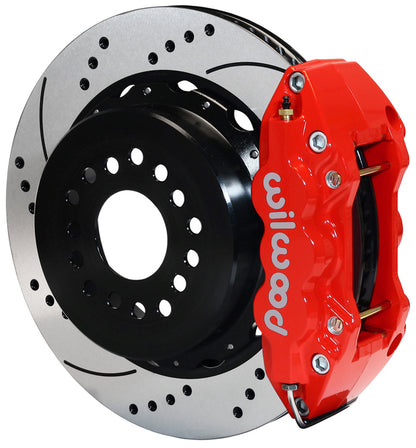 FORD 8.8" KIT,2.50",REAR PB,14" DRILLED ROTORS,RED
