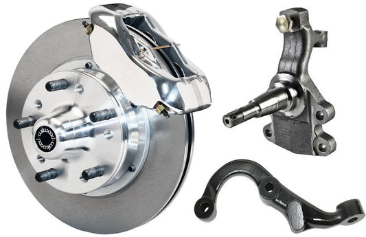 67-69 GM F-BODY FRONT DISC BRAKE KIT & 2" DROP SPINDLES & ARMS,11" ROTORS,POLISH