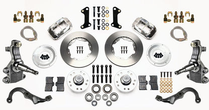 67-69 GM F-BODY FULL DISC BRAKE KIT & 2" DROP SPINDLES & ARMS,11" ROTORS,POLISH