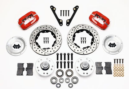 AIR RIDE & 4-LINK SYSTEM,WILWOOD 11" DRILLED BRAKES,RED CALIPERS,70-81 GM F-BODY