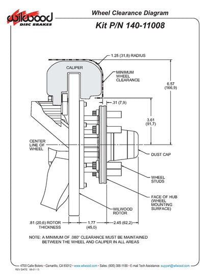 79-81 CAMARO KIT,FRONT,FDL,11",DRILLED,RED