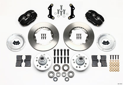 70-72 CDP B&E BODY W/DISC SPINDLES FULL DISC BRAKE KIT,11" ROTORS,BLACK