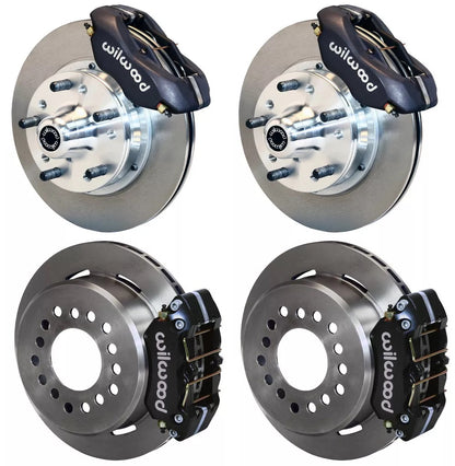 60-72 CDP A-BODY W/9" DRUMS FULL DISC BRAKE KIT,11" ROTORS,BLACK CALIPERS