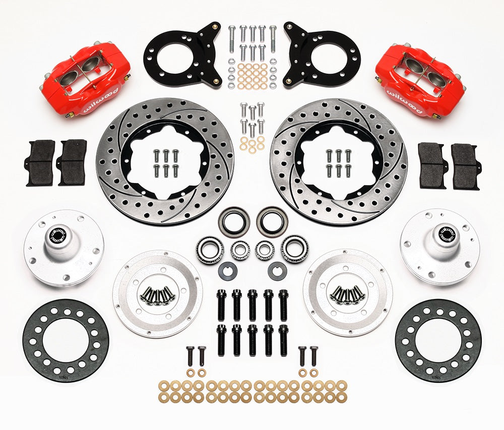 65-66 FULL SUSPENSION,11" BRAKES,REAR KIT,RED,D