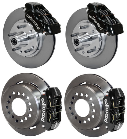 65-69 FORD,MERCURY FULL DISC BRAKE KIT,11" ROTORS,BLACK CALIPERS