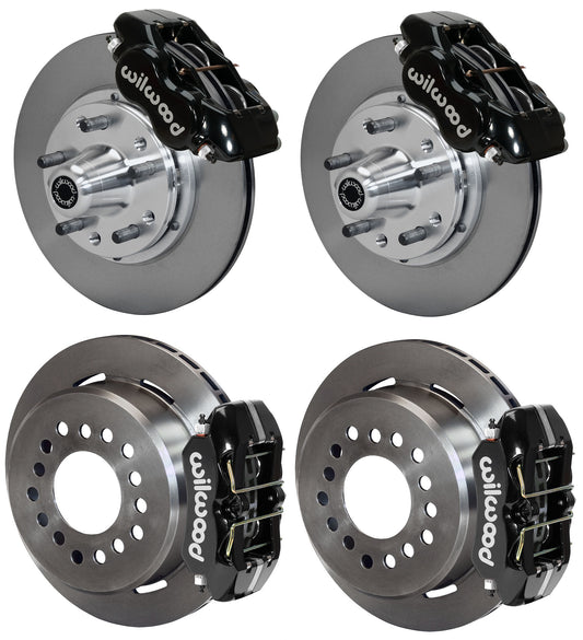 65-69 FORD,MERCURY FULL DISC BRAKE KIT,11" ROTORS,BLACK CALIPERS