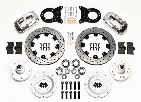 65-69 MUSTANG KIT,FRONT,12",DRILLED,POLISH