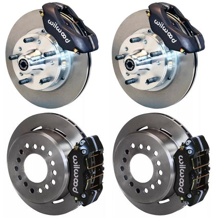 70-73 FORD,MERCURY FULL DISC BRAKE KIT,11" ROTORS,BLACK CALIPERS