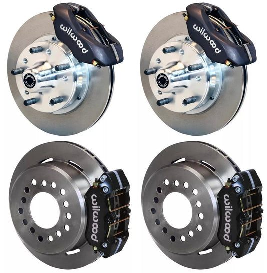 70-73 FORD,MERCURY FULL DISC BRAKE KIT,11" ROTORS,BLACK CALIPERS