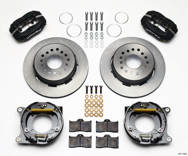 55-57 CHEVY FULL DISC BRAKE KIT,2" DROP SPINDLES,12" ROTORS,BLACK