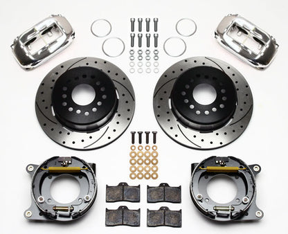 55-57 CHEVY FULL DISC BRAKE KIT,2" DROP SPINDLES,12" DRILLED,POLISH