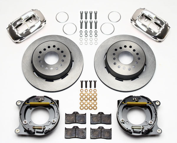 55-57 CHEVY FULL DISC BRAKE KIT,2" DROP SPINDLES,12" ROTORS,POLISH